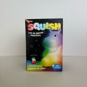 Squish Hannah Hippo rechargeable Night Light for Kids NWOT